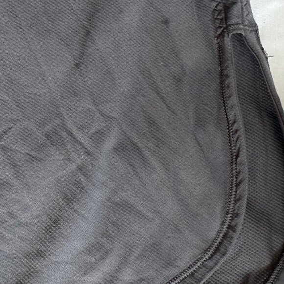 Lululemon XS Long Yoga Tank Top Mesh Gray Black Exercise Pilates - Picture 3 of 5